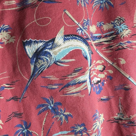 Chaps Men's Cotton Bermuda Shorts Marlins Swordfish Sailboats Size 34 - Picture 6 of 6